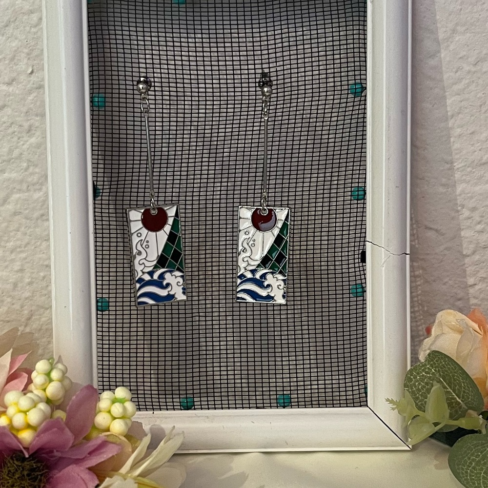 Tanjiro inspired earrings